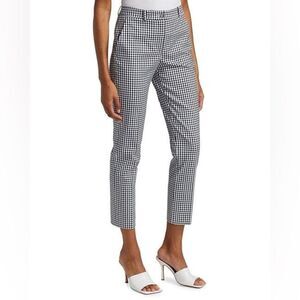 Michael By Michael Kors Plaid White and Blue Women’s Trouser